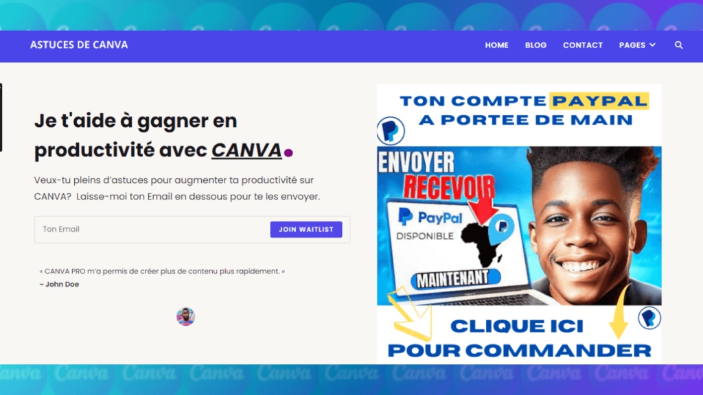 Astucesdespro.com pour avoir Canva Pro gratuit en 2024