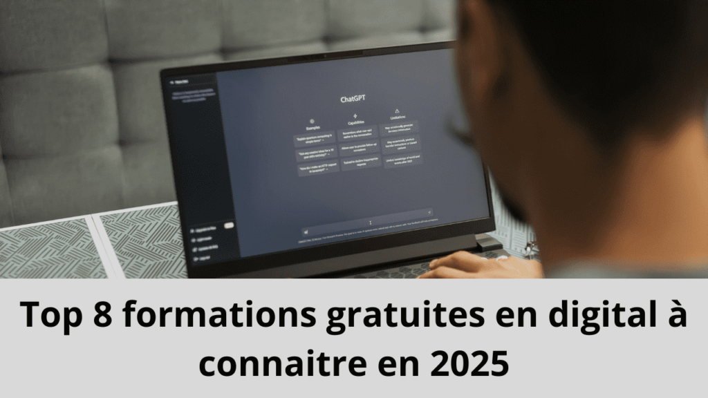 Top 8 formations gratuites en digital à connaitre en 2025