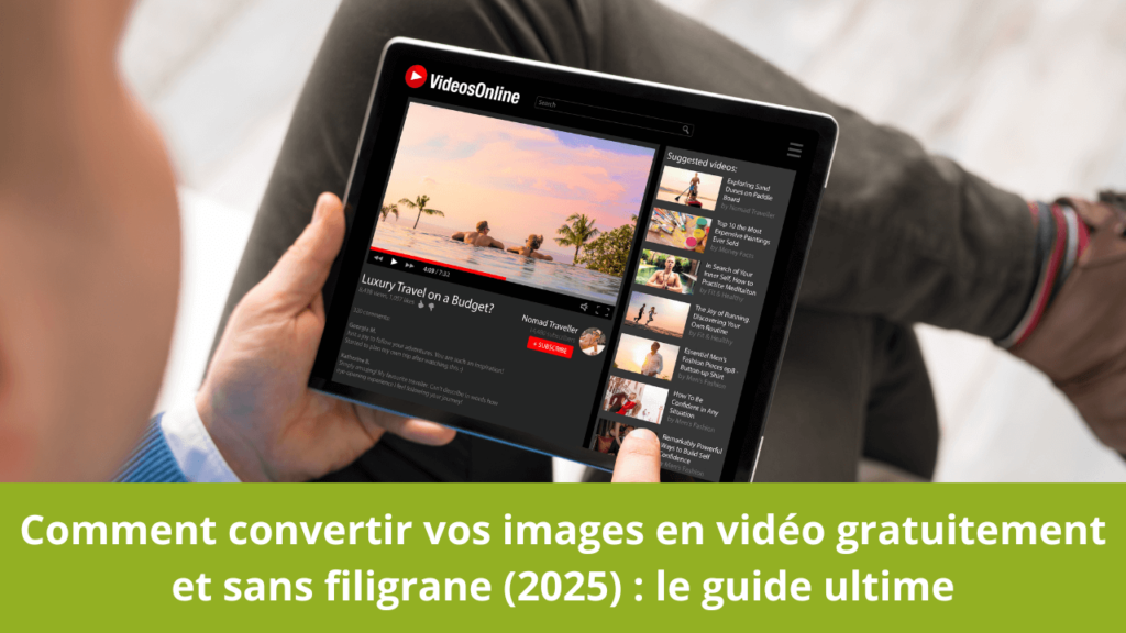 Comment convertir vos images en vidéo gratuitement et sans filigrane (2025) : le guide ultime