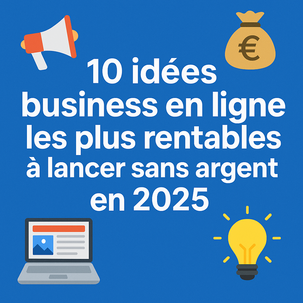 You are currently viewing 10 idées business en ligne les plus rentables à lancer sans argent en 2025