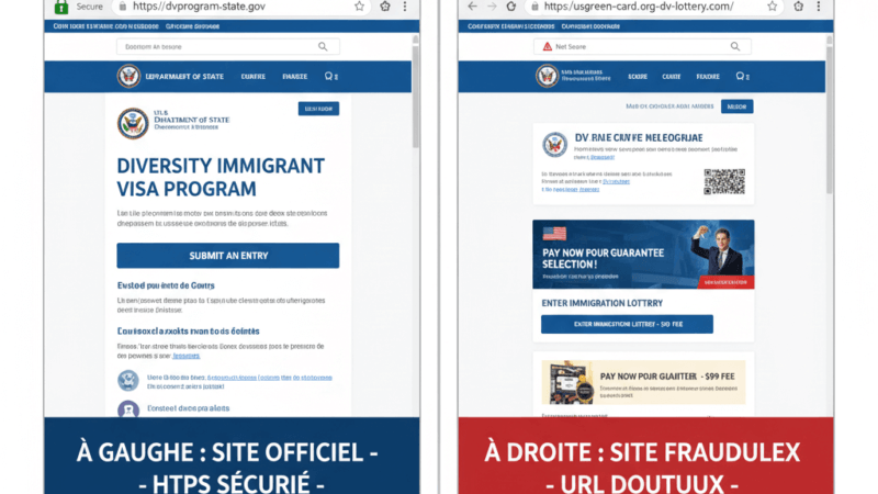 Arnaques DV Lottery 2025 : comment reconnaître les faux conseillers et protéger ton inscription officielle
