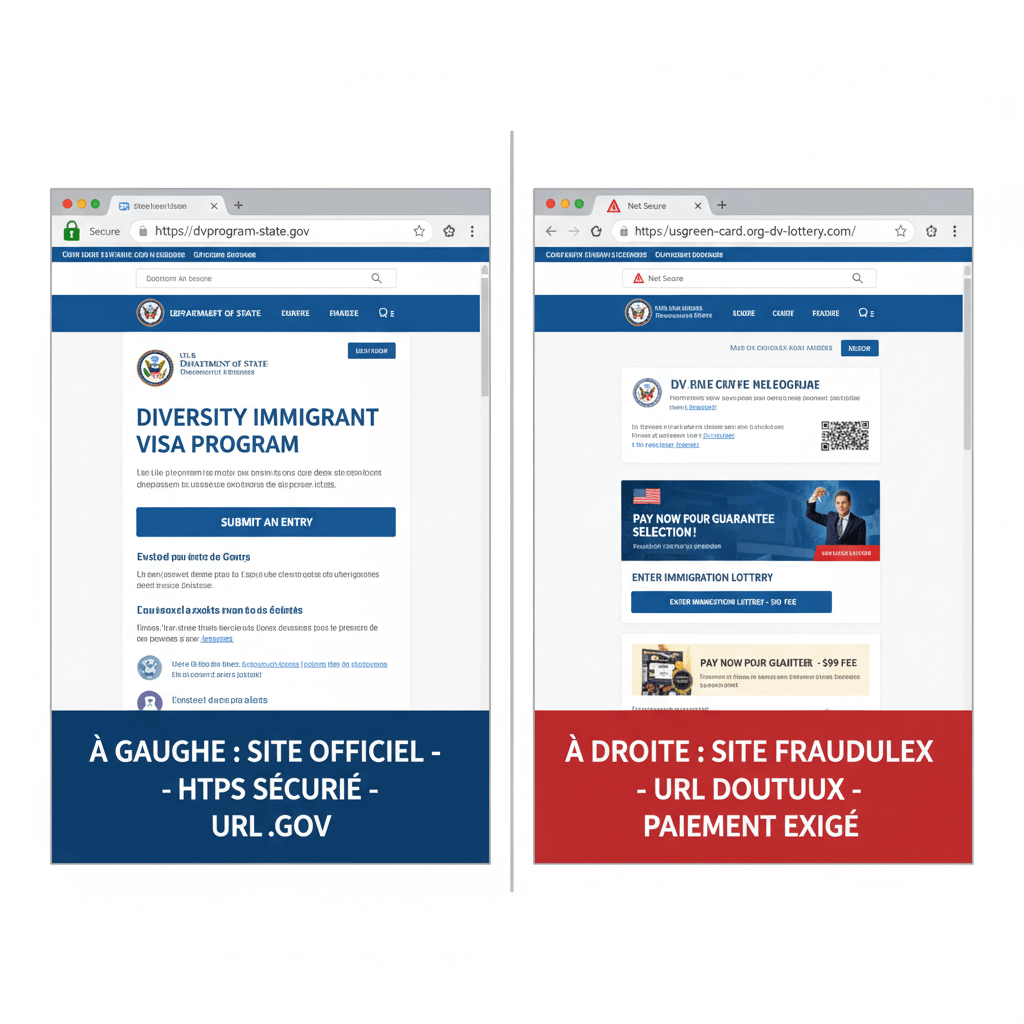You are currently viewing Arnaques DV Lottery 2025 : comment reconnaître les faux conseillers et protéger ton inscription officielle