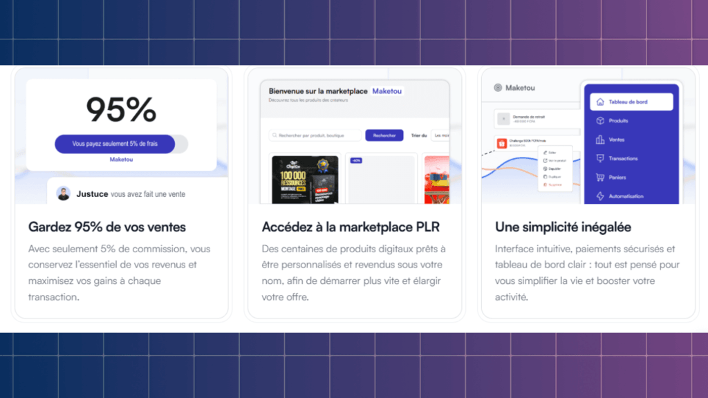 Maketou : La plateforme tout-en-un pour vendre et monétiser vos produits digitaux