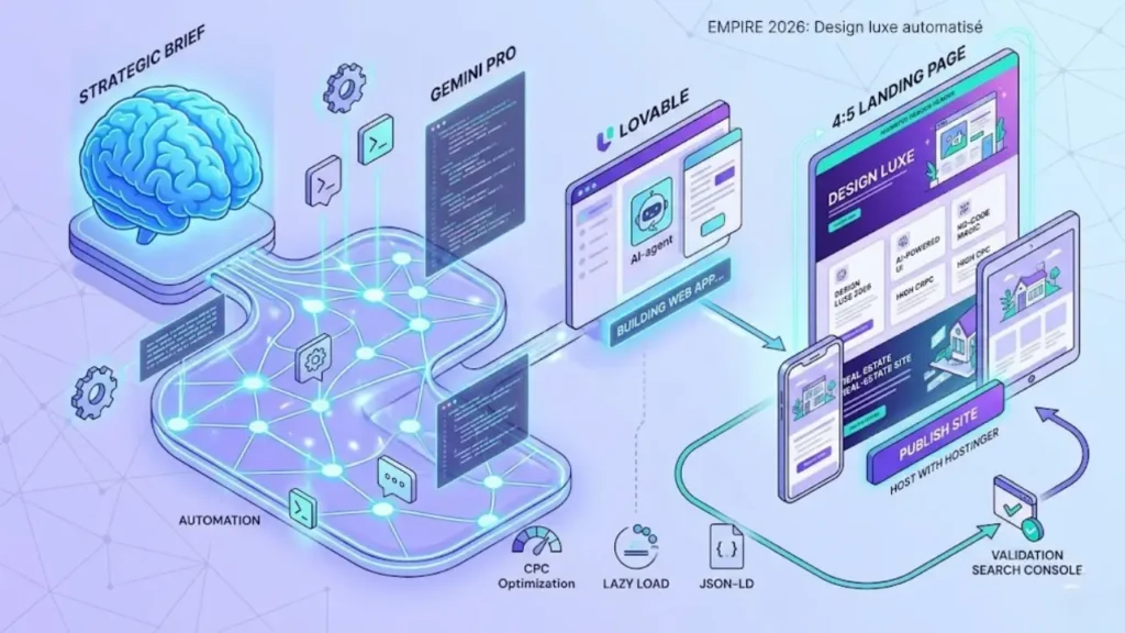 Créer une agence web IA : Stratégie de design luxe avec Lovable