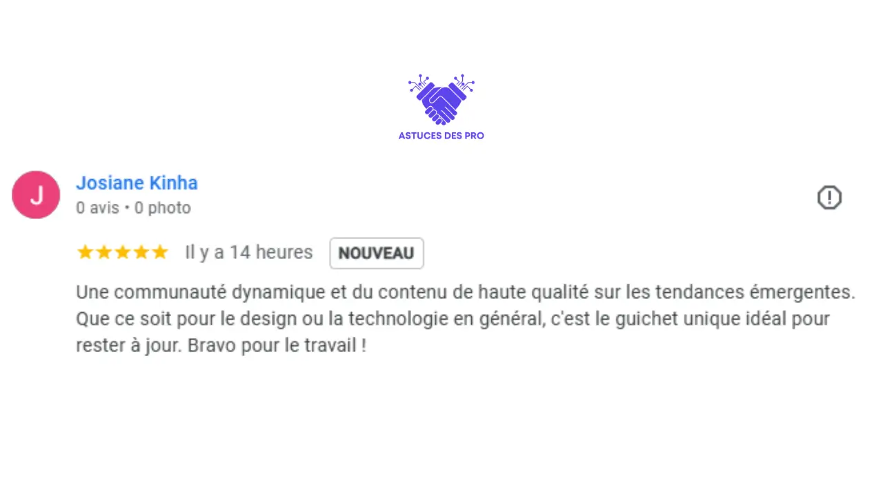Témoignage client Astuces des Pro