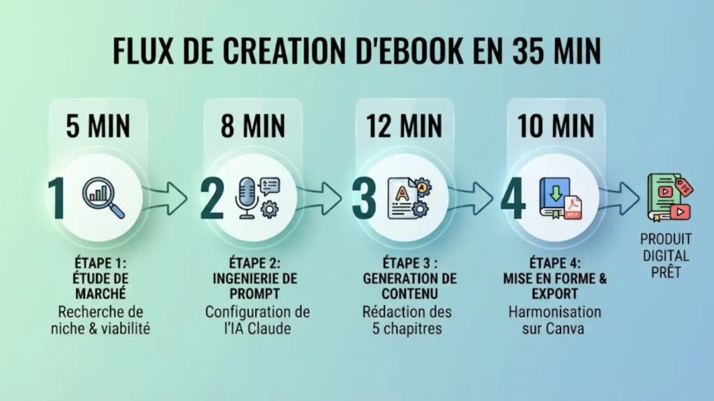 Conception et Automatisation de la Création d'un Ebook Professionnel en Moins de 35 Minutes grâce à l'Intelligence Artificielle
